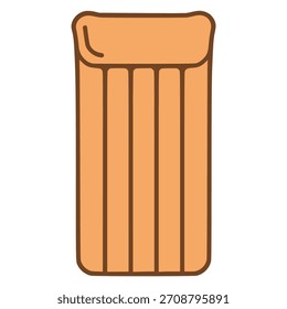 Colchón de natación de color plano de diseño de Plantilla de Ilustración vectorial