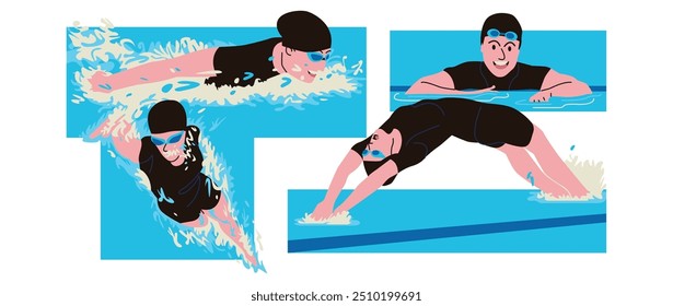 Swimming is one of the water sports