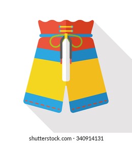 swimming pants flat icon