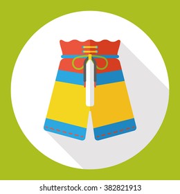 swimming pants flat icon