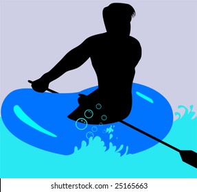  swimming picture in colour	