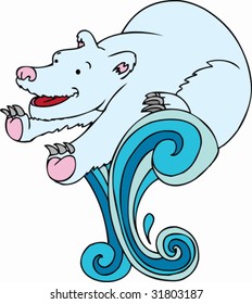 Swimming Polar Bear