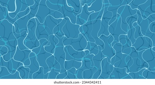 Swimming pool background with water surface and shadow.