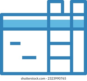 Swimming Pool Blue Icon - Single Icon, Vector