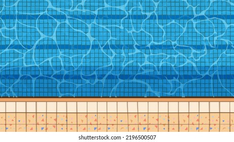 swimming pool blue texture. Vector illustration