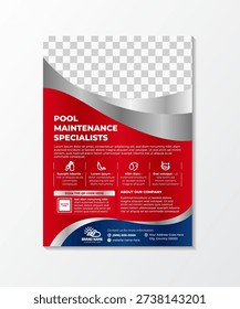 Servicio limpieza piscinas flyer