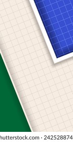 Swimming pool with clear blue water. Vector illustration. Sketch for creativity.