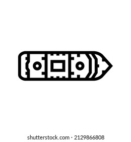 swimming pool cruise ship liner line icon vector. swimming pool cruise ship liner sign. isolated contour symbol black illustration
