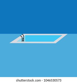 SWIMMING POOL FLAT ICON