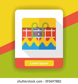 swimming pool flat icon