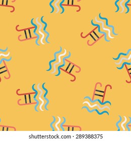 swimming pool flat icon,eps10 seamless pattern background