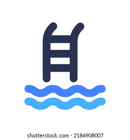 Swimming Pool with Flat Style
