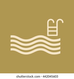 Swimming Pool Icon. 