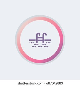Swimming pool icon
