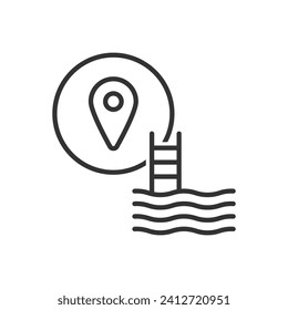 Swimming Pool Icon - Address Icon