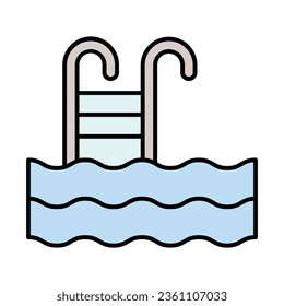 Swimming Pool Icon Design For Personal And Commercial Use.