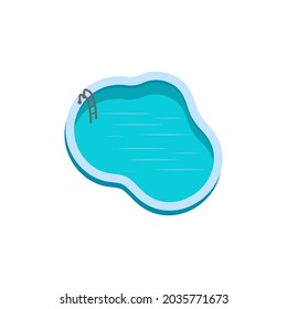 Ilustración de diseño de iconos de piscina