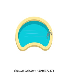 Swimming pool icon design template illustration