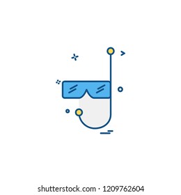 Swimming pool icon design vector
