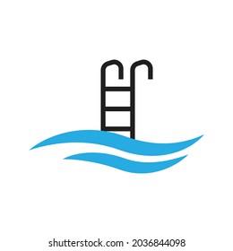 Swimming pool icon design vector illustration