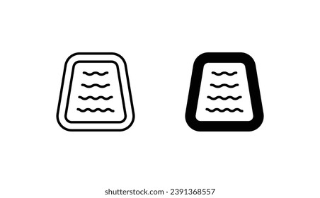 Diseño de icono de la piscina con fondo blanco