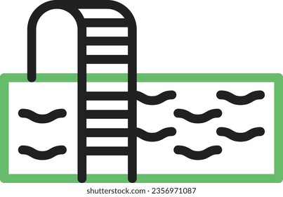 Swimming Pool Icon image. Suitable for mobile application.