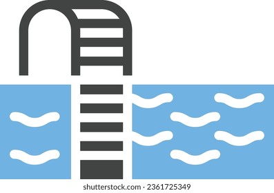 Swimming Pool Icon image. Suitable for mobile application.