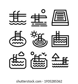 swimming pool icon or logo isolated sign symbol vector illustration - Collection of high quality black style vector icons
