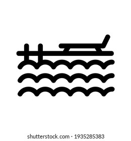 icono de piscina o logotipo símbolo de signo aislado ilustración vectorial ilustración de alta calidad estilo negro vectores iconos
