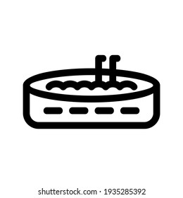 swimming pool icon or logo isolated sign symbol vector illustration - high quality black style vector icons
