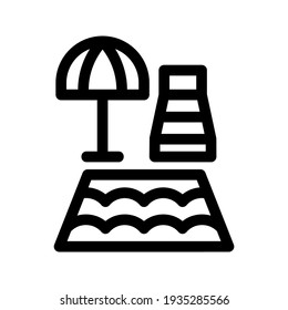 swimming pool icon or logo isolated sign symbol vector illustration - high quality black style vector icons
