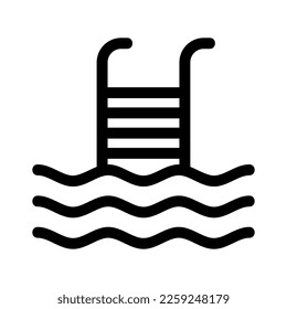 swimming pool icon or logo isolated sign symbol vector illustration - high quality black style vector icons