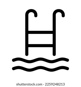 swimming pool icon or logo isolated sign symbol vector illustration - high quality black style vector icons