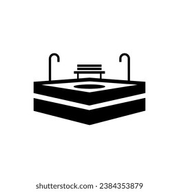 swimming pool Icon on White Background - Simple Vector Illustration