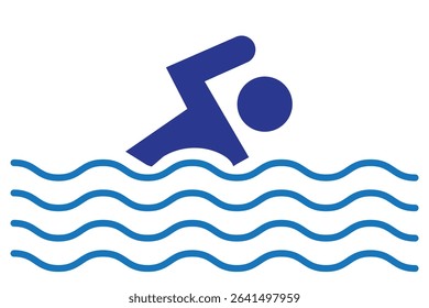 Swimming pool icon, part of the square icons, real estate icon. Design eps 10 