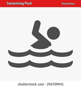 Swimming Pool Icon. Professional, pixel perfect icons optimized for both large and small resolutions. EPS 8 format.