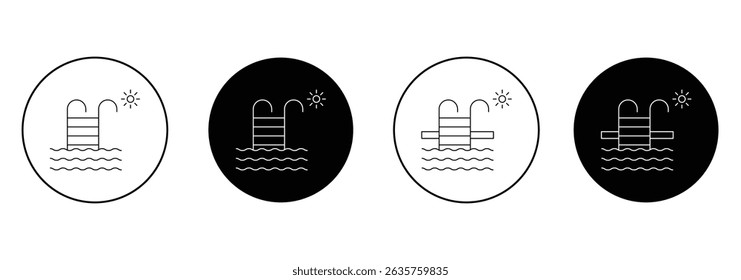 Swimming pool icon set. Swimming pool icon vector illustration eps 10.