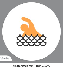 Swimming pool icon sign vector,Symbol, logo illustration for web and mobile