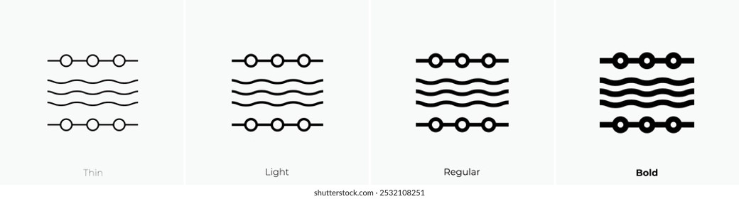 swimming pool icon. Thin, Light Regular And Bold style design isolated on white background
