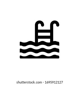 swimming pool icon vector for any purposes