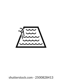 Icono de la piscina, el mejor icono plano del Vector.