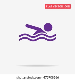 Swimming pool icon. Vector concept illustration for design.