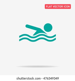 Swimming pool icon. Vector concept illustration for design.
