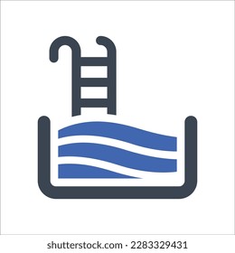Schwimmbad-Symbol, Vektorgrafik