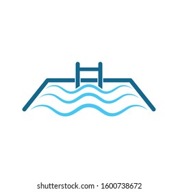 swimming pool icon vector illustration design template