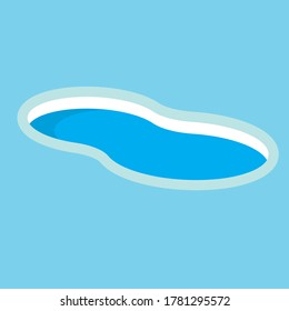 Schwimmbadsymbol - Vektorgrafik