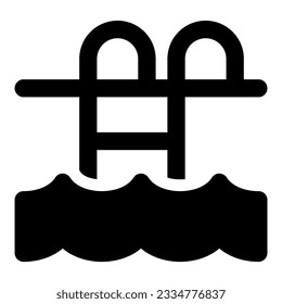 elemento de ilustración vectorial de icono de piscina