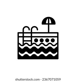 Swimming Pool icon in vector. Illustration