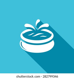 Swimming Pool Icon. Vector Illustration.