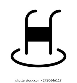 Icono de la piscina Ilustración de diseño de símbolo de Vector